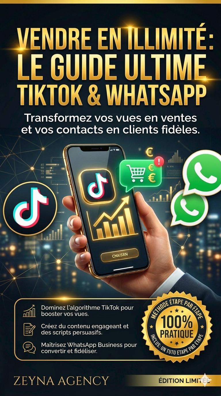 VENTE ILLIMITÉE : GUIDE ULTIME TIK TOK ET WHATSAPP