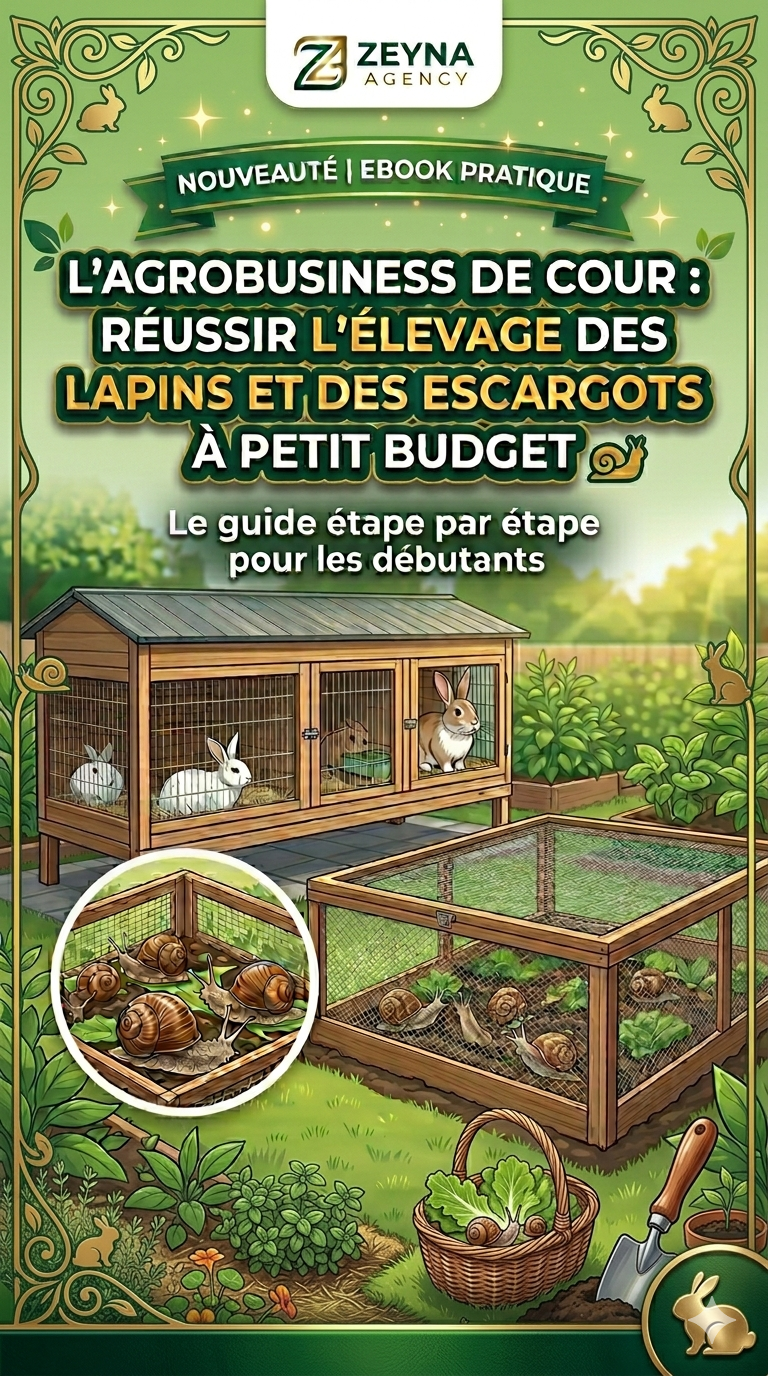 L'AGROBUSINESS DE COUR : RÉUSSIR L’ÉLEVAGE DES LAPINS ET DES ESCARGOTS À PETIT BUDGET