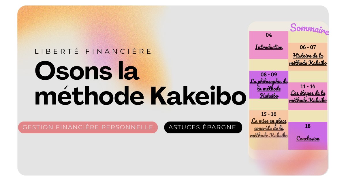Osons la méthode Kakeibo